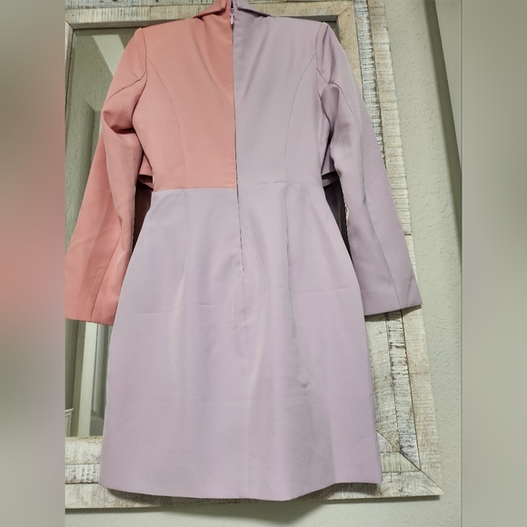 Lavish Alice Color Block Blazer Wrap Dress - Picture 16 of 16